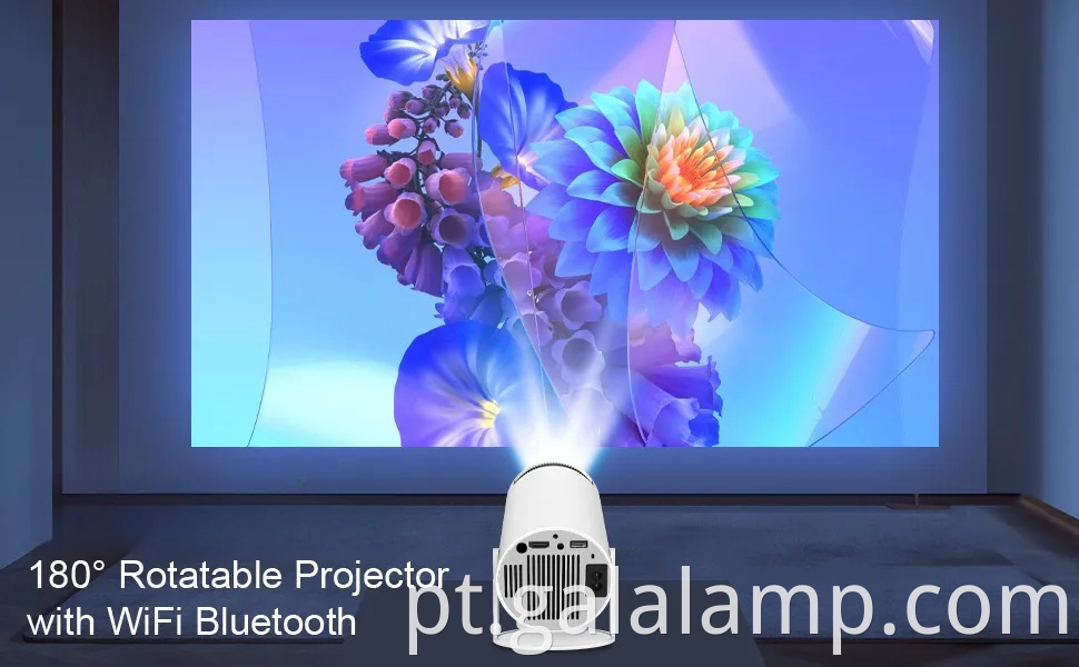 4K 1080P Suporte portátil Wifi6 Bluetooth 5.0 Android 12 Projector